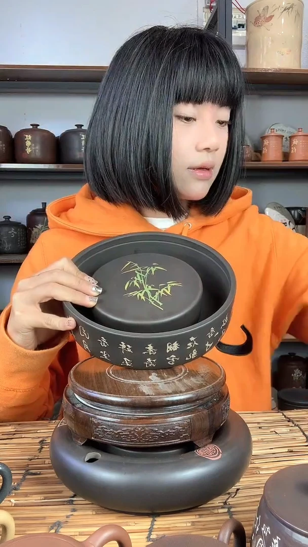 【闪购商品】罐微瑕手工彩填壶承