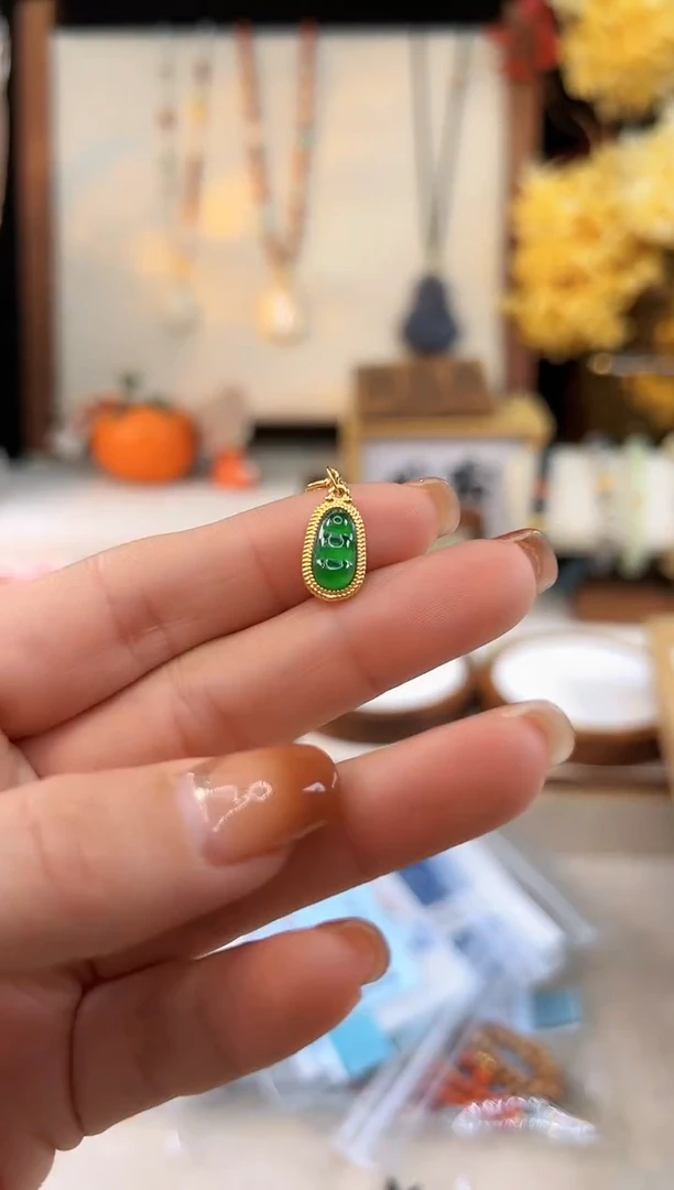 【闪购商品】翡翠吊坠18K金镶嵌@@D921H014003