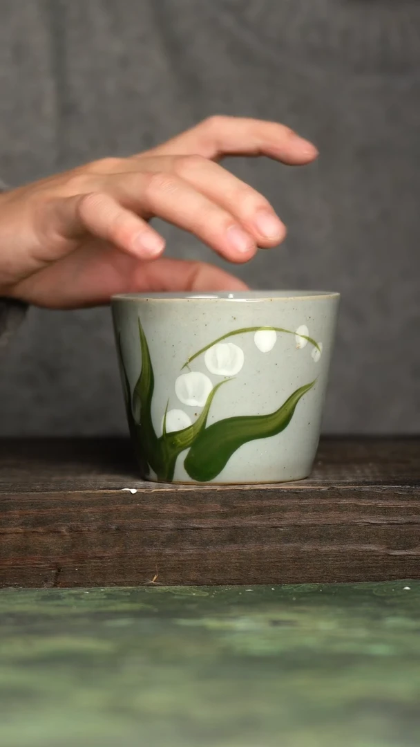 【闪购商品】杯青诗手工手绘瓷器