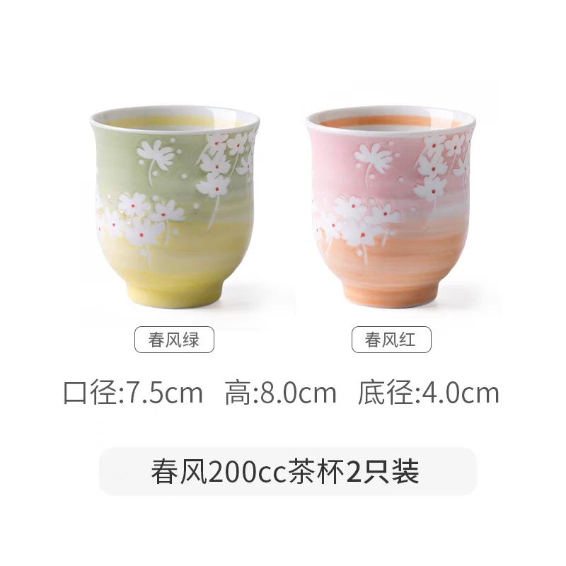 春风茶杯手握杯   2只装  200ml