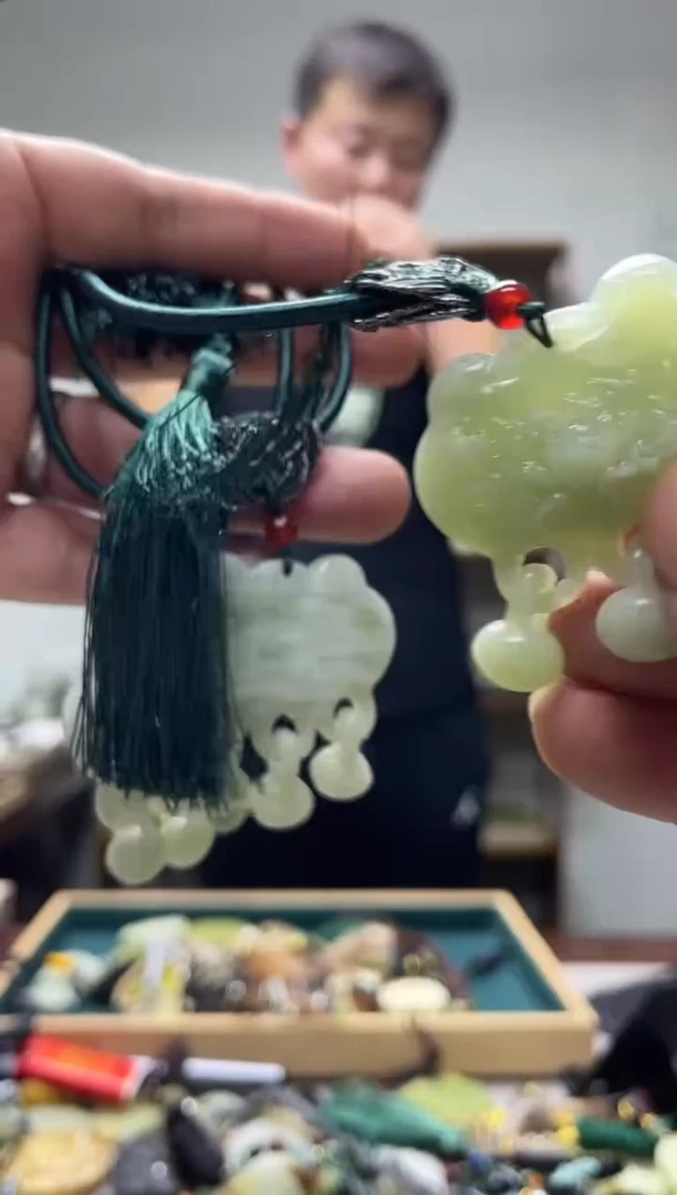 未镶嵌岫玉吊坠多样性发货拍一发一