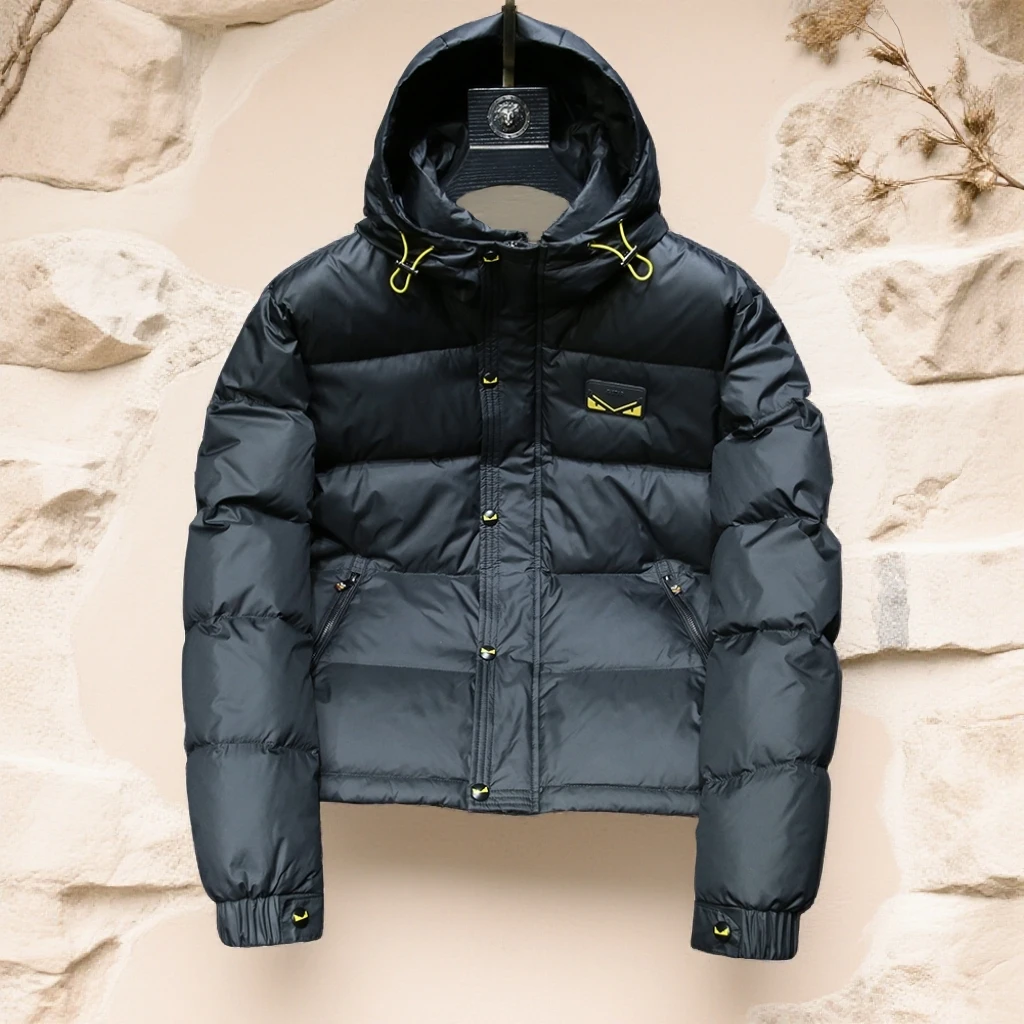 诺顿雷斯时尚保暖连帽羽绒服男士时尚冬季新款外套防寒服男冬装潮