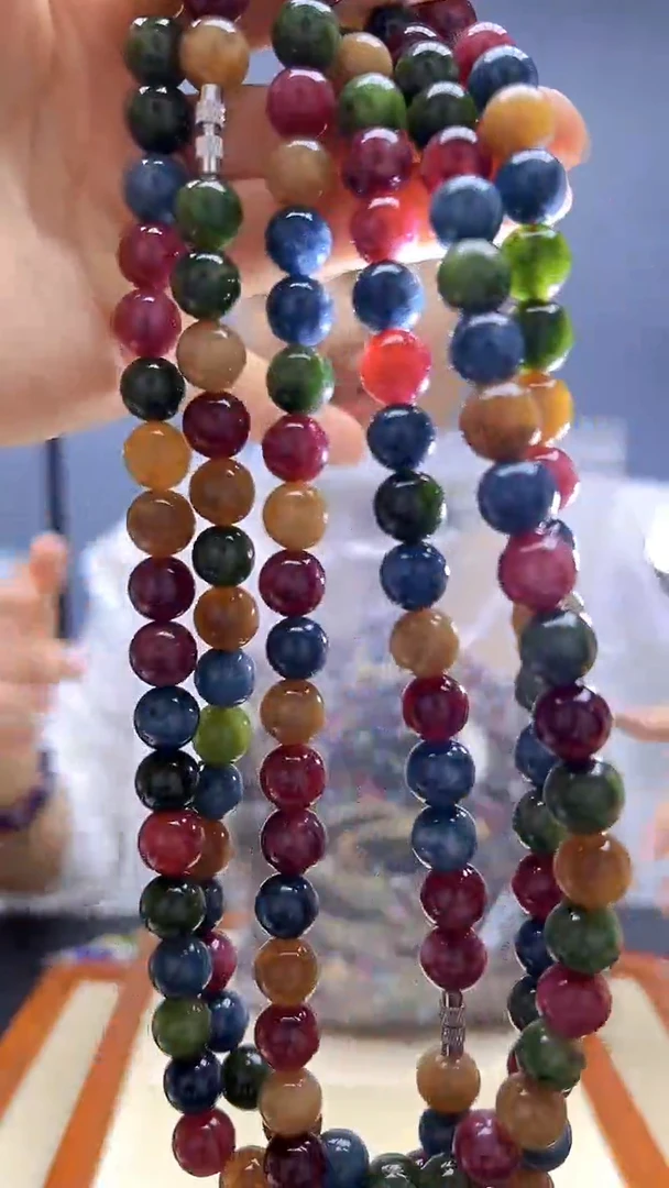 静柏甄选diy颈饰黑美人10mm项链