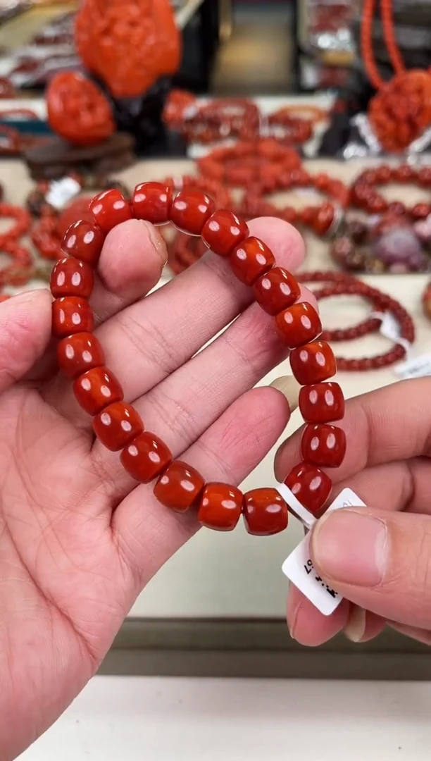未镶嵌瓦西直切手串10+南红玛瑙（多样式发其一）