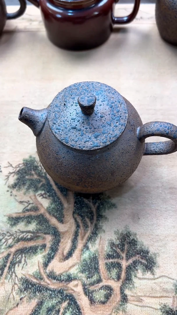 风*纯原矿高温煤窑烧制  素烧泡茶壶220毫升