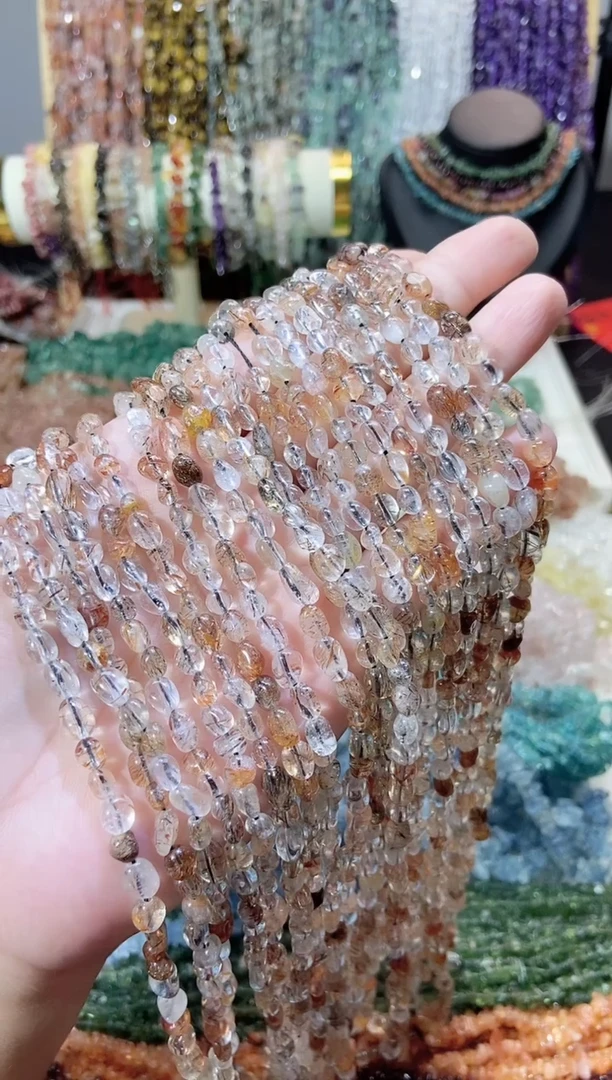 未镶嵌珠宝半成品水晶随行黑金超七