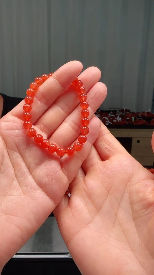 未镶嵌多样性发一件南红玛瑙6mm原矿保山圆珠单圈