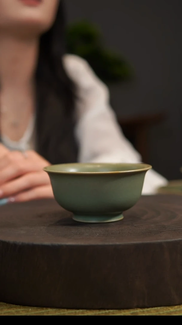 杯子小*子压手杯 汝州原产地  原矿老釉