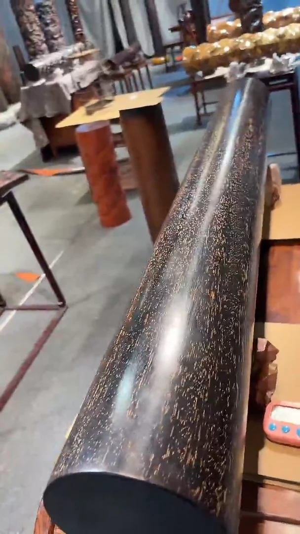 木木雕款秦*紫檀横财素面136长的