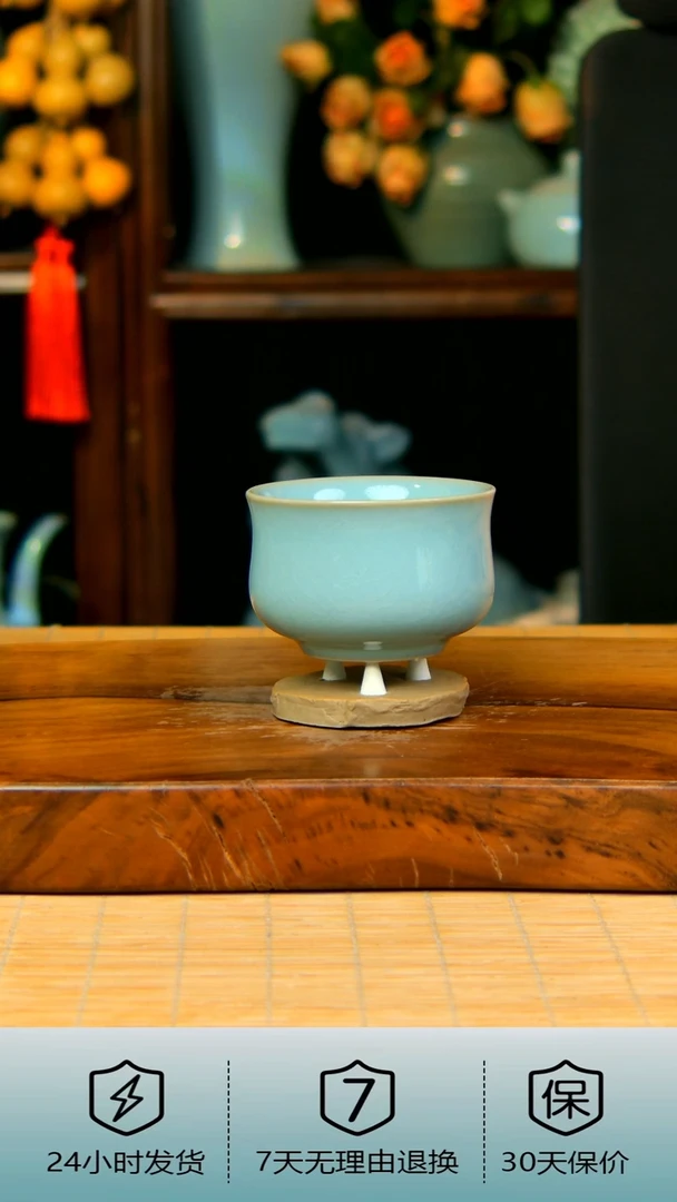 瓷片纳福全手工一级品....