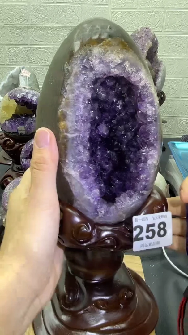 未镶嵌大型摆件（非配饰）紫晶258号龙蛋