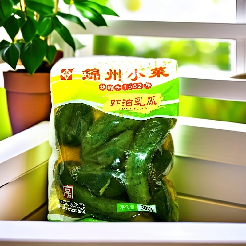 锦州虾油乳瓜菜300克黄瓜东北原工农小菜锦喌牌下饭清淡袋装咸菜
