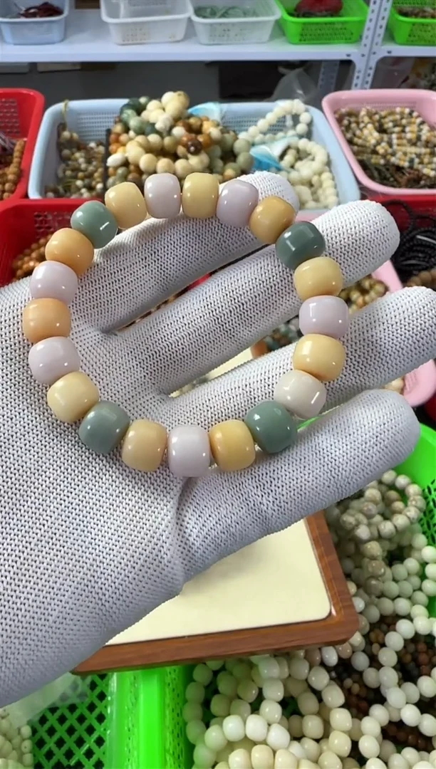 【闪购商品】白玉菩提手串汉堡珠