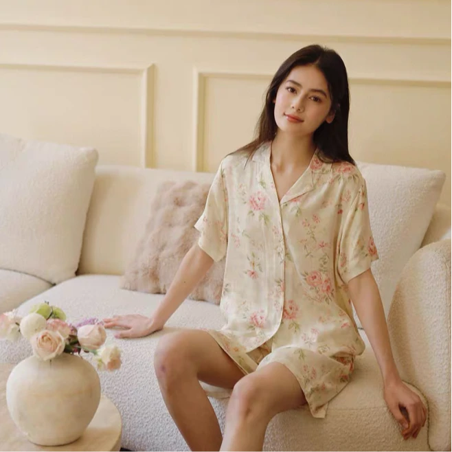 短袖女士家居服套装夏季韩版睡衣家居服