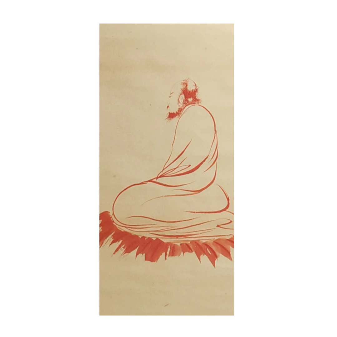 LOT.3308 《人物》108*20cm 纸本设色立轴