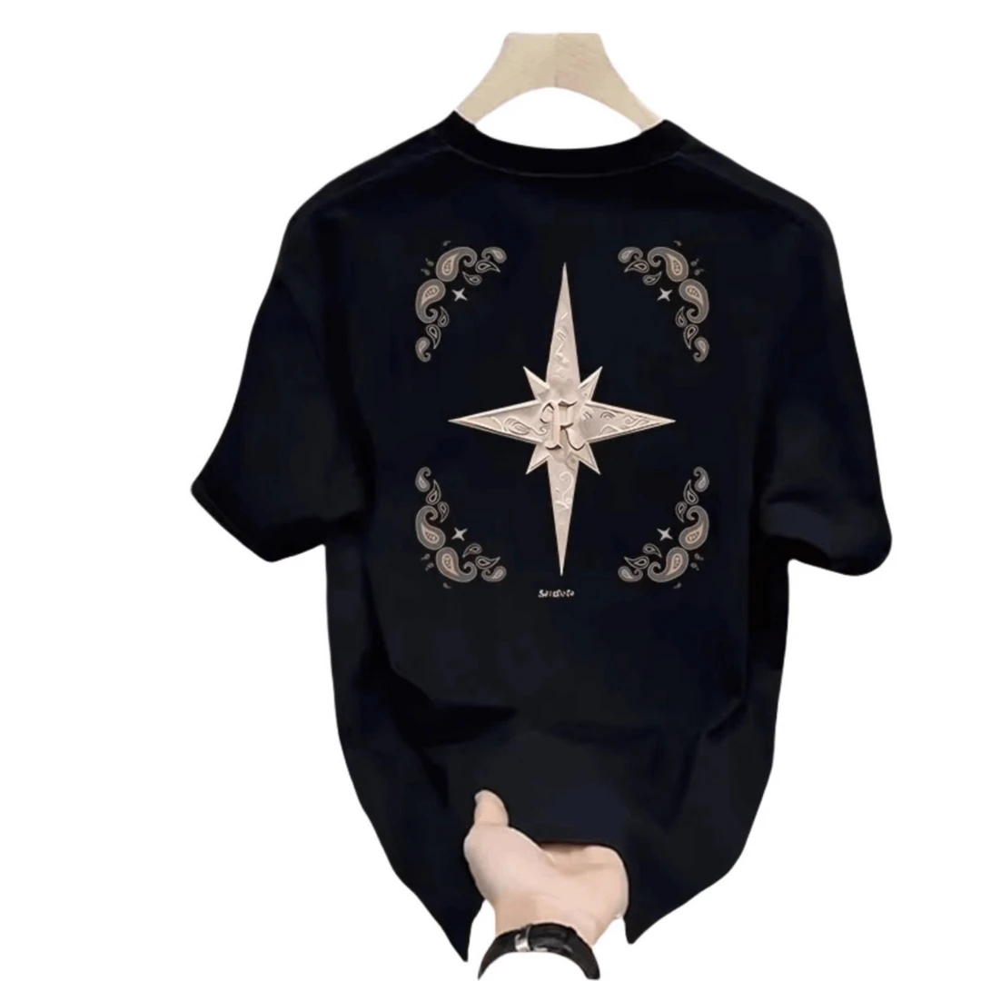 富比莫维重磅纯棉短袖T恤青年男女款夏季ins潮牌街头宽松打底上衣