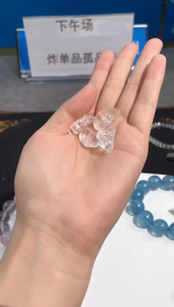 水晶手链未镶嵌120号白水蝴蝶配件款