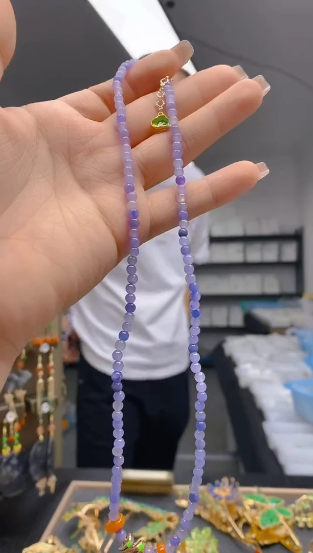 【闪购商品】翡翠耳饰合金370翡翠锁骨链