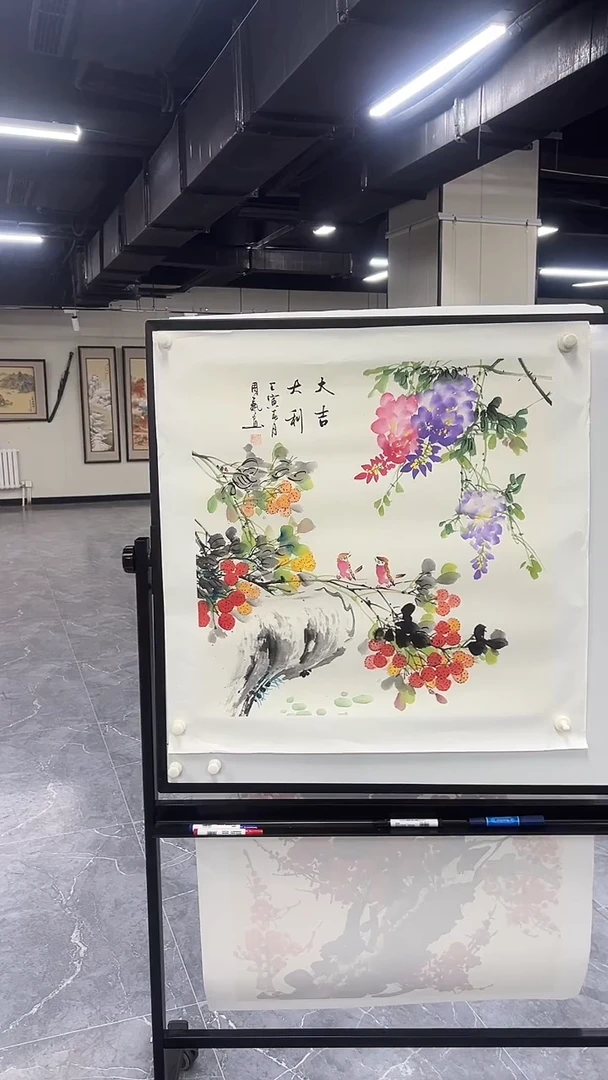 国画花鸟作品手绘