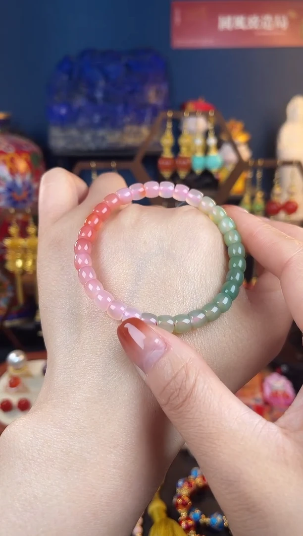 【闪购商品】玛瑙/玉髓手串未镶嵌多彩玛瑙手串