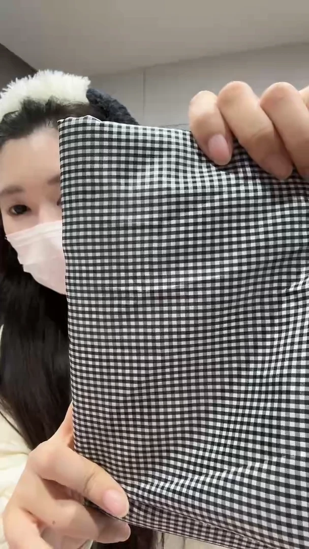 混纺黑白小格子1米