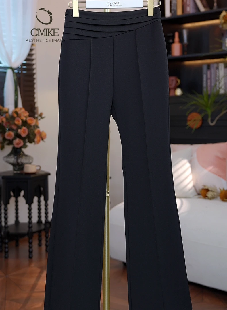 【蜜客原创】时尚气质百搭高腰显瘦休闲裤2494K000381