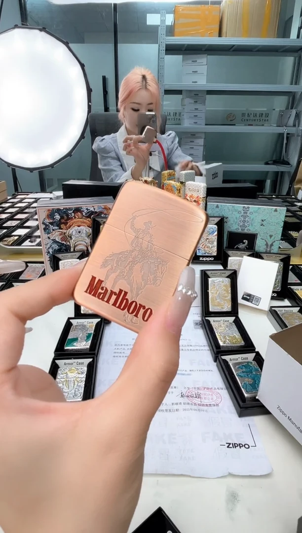 铜Zippo 1941 红铜万宝路