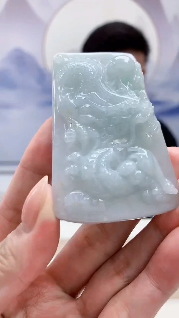 未镶嵌定制翡翠4917MM-毛货挂件82