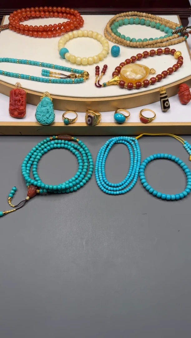 18K金镶嵌绿松石配饰林****～111111