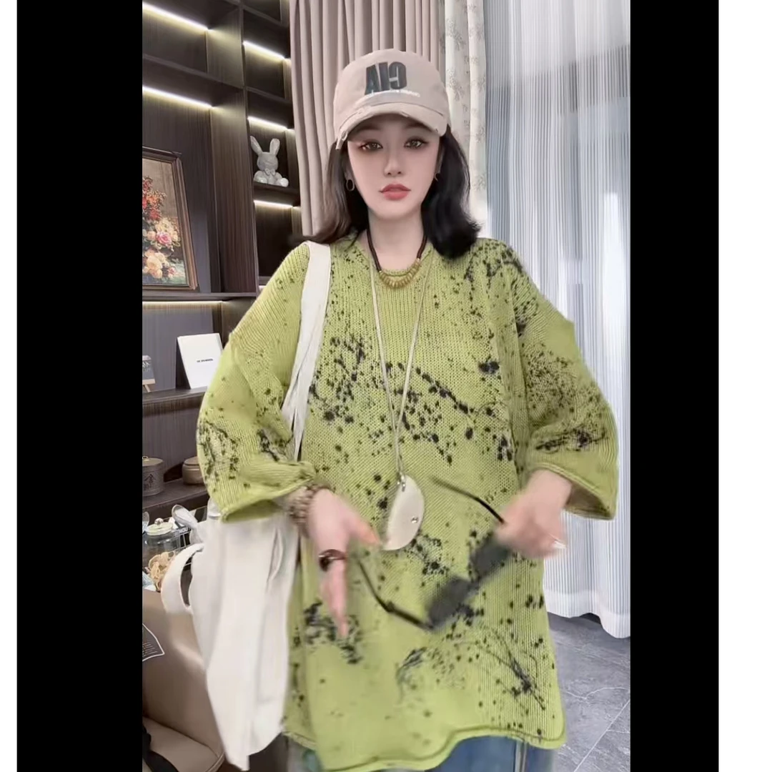 《悠悠精选》新款个性设计感宽松韩版针织短袖上衣022001