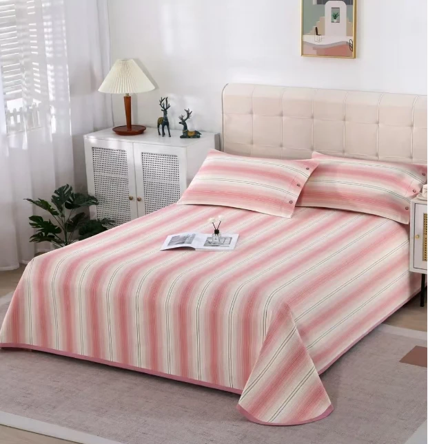 凉席老粗布凉席纯棉特厚床单不起球不掉毛不掉色老粗布夏季凉席