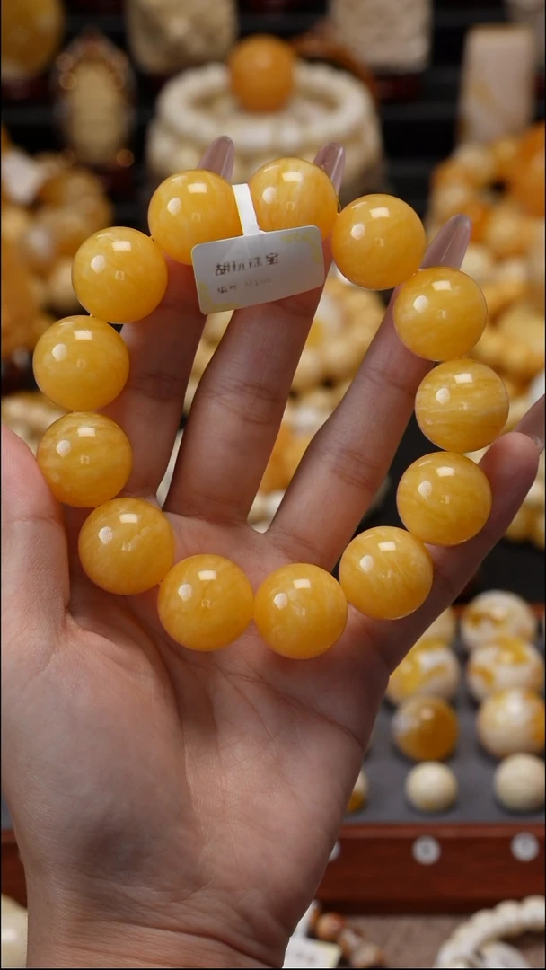 手链琥珀未镶嵌原矿天然琥珀蜜蜡