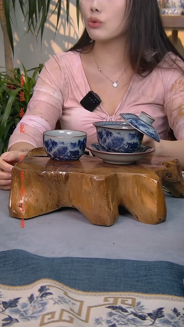 简装家用款2件套 老陶泥开片纹陶瓷茶具