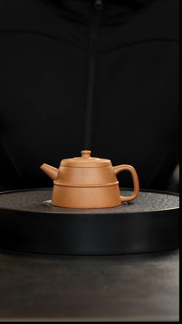 茶壶紫砂正价600孤品黄龙山团山黄金段玉带井栏150cc