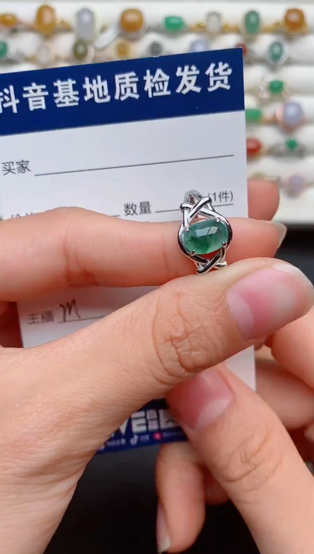 【闪购商品】翡翠戒指银S925镶嵌..........
