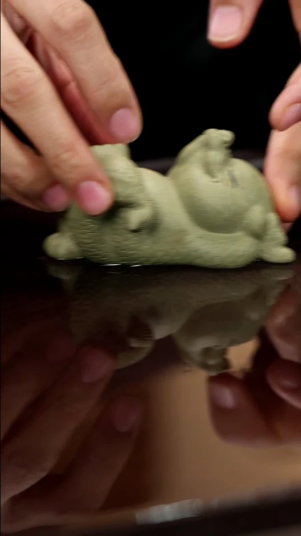 紫砂茶宠紫砂躺平龙