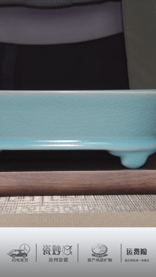 【闪购商品】摆件全品仿古天青水仙盆