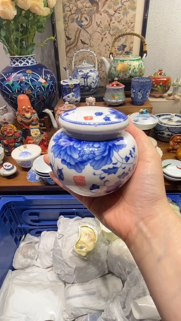 瓷片茉莉商品一号 茶叶罐