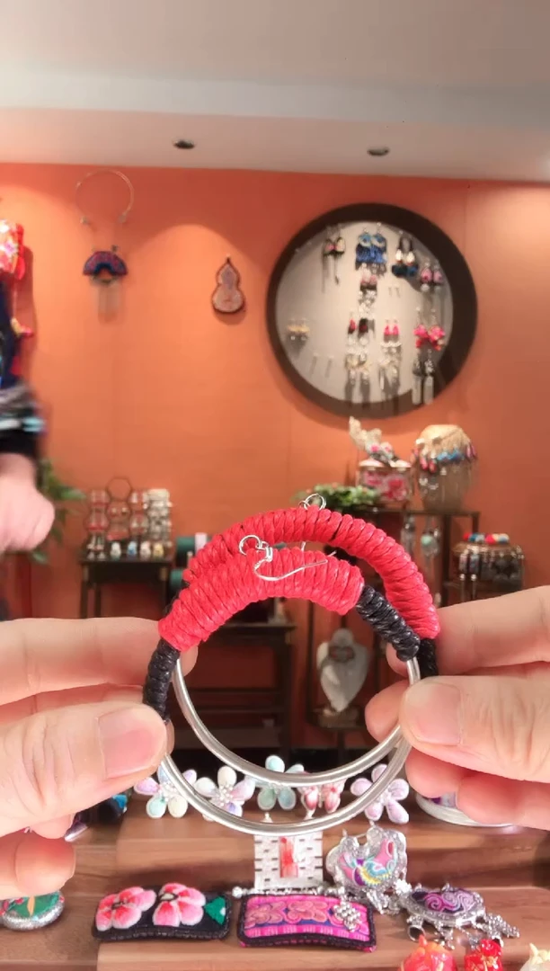 非遗苗绣刺绣首饰19