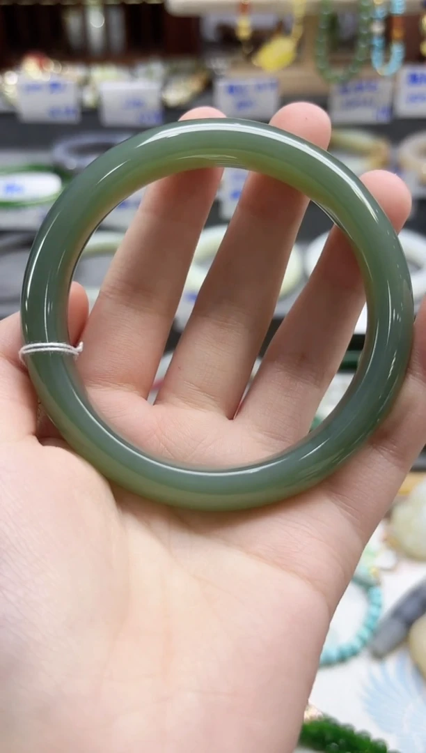 未镶嵌手镯和田玉和田玉手镯58#+XE00465