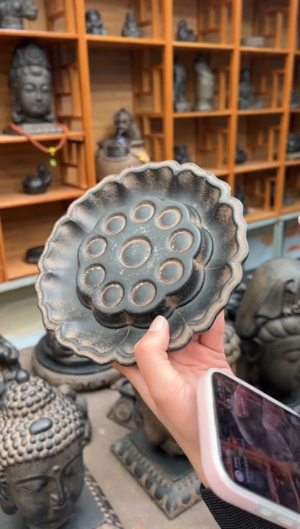 陶土【火山泥】莲蓬壶承