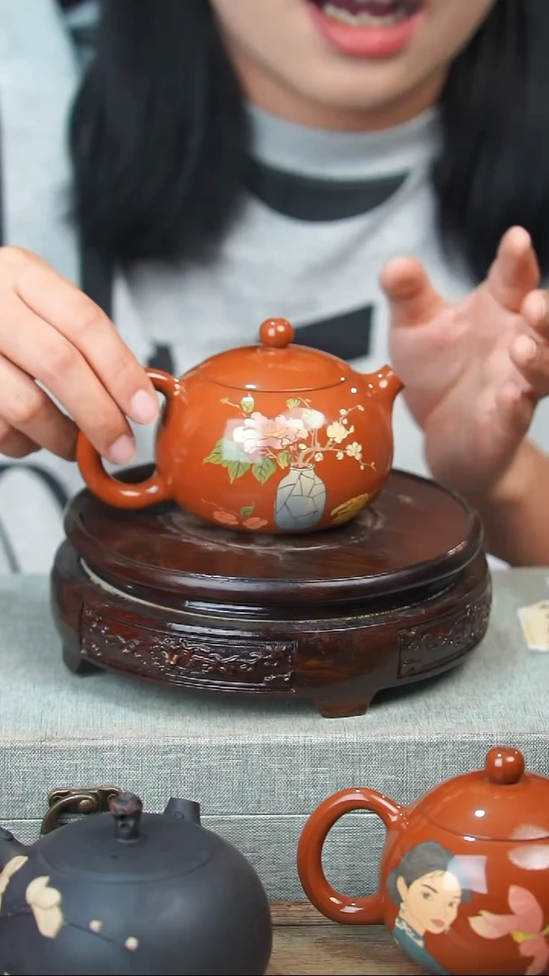 壶黄倩建水紫陶完品带礼盒252