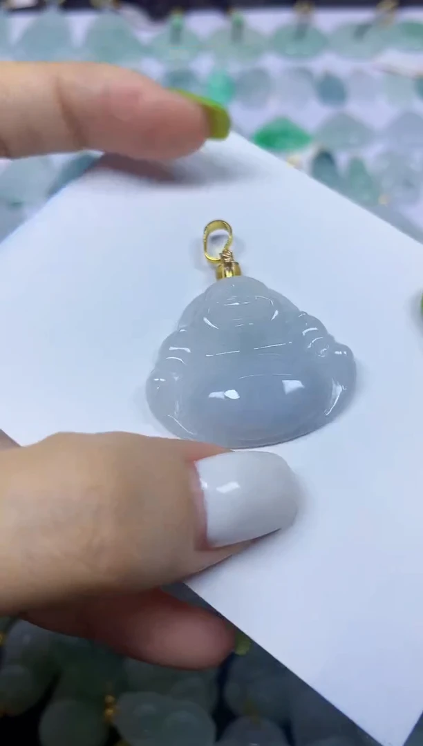翡翠未镶嵌颈饰挂件