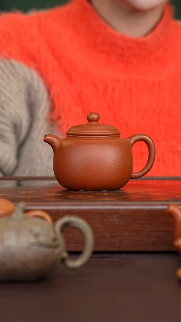 茶壶紫砂盆**使大红泥匏尊