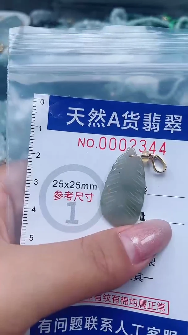 翡翠未镶嵌吊坠(不含链)1