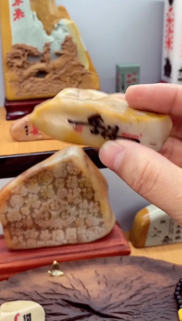 石材石头雕刻刻字摆件