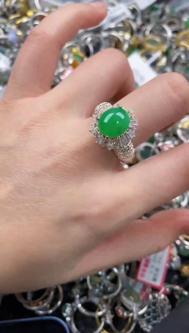 未镶嵌戒指翡翠10   4