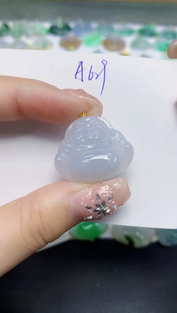 颈饰18K金镶嵌翡翠天然缅甸翡翠A货翡翠百元以上9元证书费自理