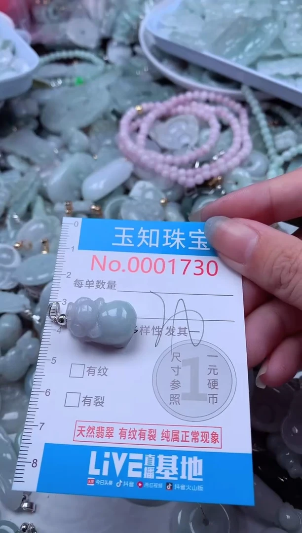 翡翠未镶嵌吊坠(不含链)1730