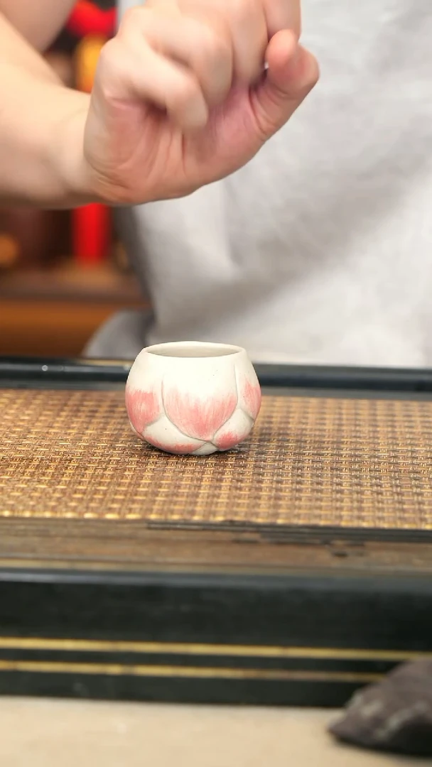 茶壶紫砂11《初荷品茗杯》白玉段